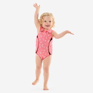 Traje Neopreno Bebé 2 mm Bodywarm Mimi Rosa Cierre Wrap rosa 73-81CM12-18M