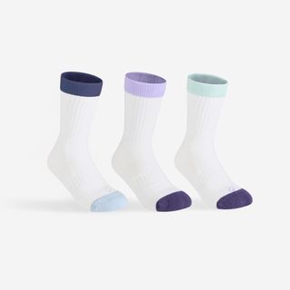 Calcetines largos de deporte lote de 3 pares, RS 500 azul blanco algodón & azul acero & azul ensueño 43/46