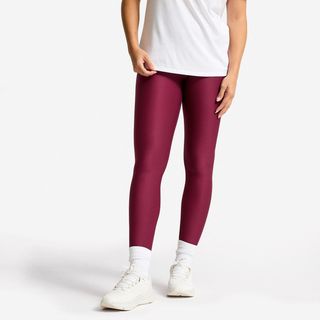 Leggings Fitness Mujer Ciruela Talle Alto morado ciruela M / W30 L31