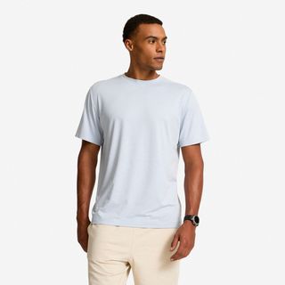 Camiseta Entrenamiento Hombre Azul Niebla azul niebla & ultra blanco L.