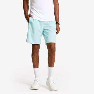 Pantalón Corto Fitness Hombre Azul Ártico Transpirable Bolsillos Cremallera azul ártico L