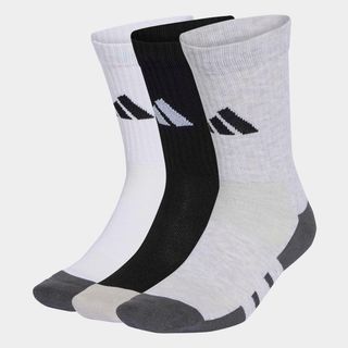 Lote 3 Pares Calcetines Fitness ADIDAS Gris gris claro & negro & blanco 40/42