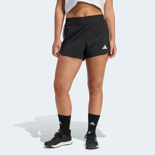 Pantalón Corto Fitness ADIDAS 3S Pacer Mujer Negro negro & blanco M