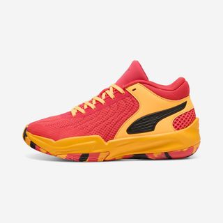Zapatillas de baloncesto Júnior - PUMA Court Pro rojo y amarillo  37