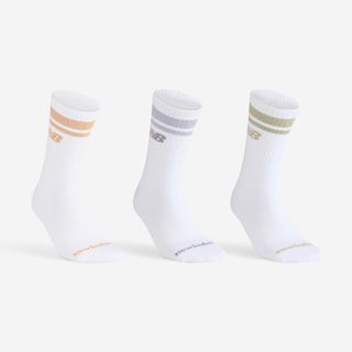 Calcetines largos de deporte lote de 3 pares adulto, NB High verde gris naranja  39/42