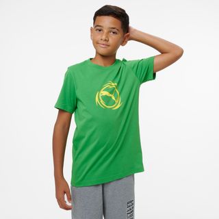 Camiseta Puma Niños Verde Estampado Algodón verde 152CM 11-12ANS