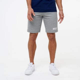 Pantalón Corto Fitness Hombre Gris Algodón  M.