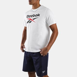 Camiseta Hombre Blanco Algodón Logotipo  L.