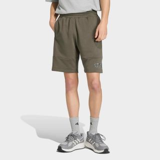 Pantalón Corto Fitness Hombre Caqui Algodón caqui M.