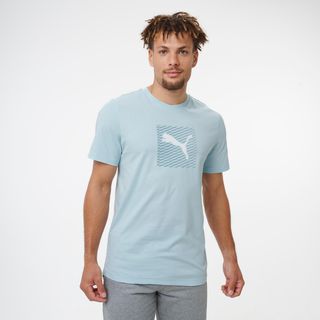 Camiseta Puma Hombre Azul Claro Algodón Manga Corta azul claro M