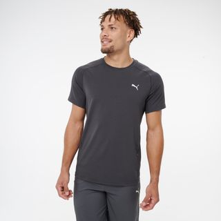 Camiseta Puma Hombre Gris Algodón Manga Corta gris claro 2XL