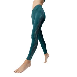 Mallas Born Living Yoga mujer 7/8 tejido efecto moldeador bolsillo trasero verde verde XL