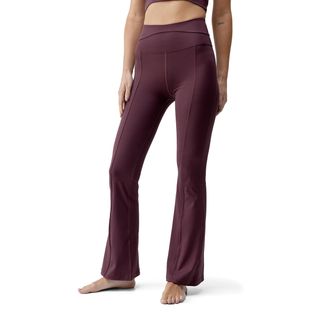 Mallas fitness Born Living Yoga mujer flare tejido protección solar burdeos burdeos L