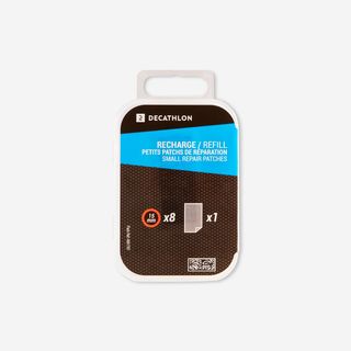 KIT REPARACIÓN PINCHAZOS CÁMARA DE AIRE PARA BICICLETA (8 PARCHES 15MM + LIJA)