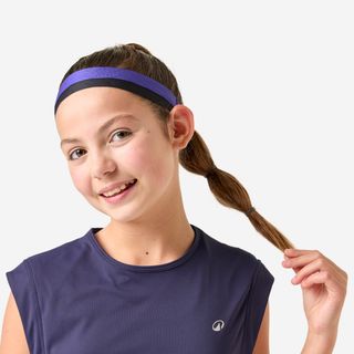 Lote 2 Cintas Pelo Múltiples Deportes Niños Negro-Violeta