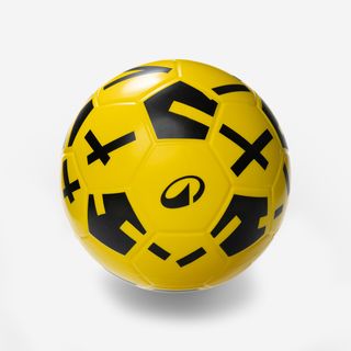 Balón de fútbol de espuma Ballground 500 T4 amarillo y negro
