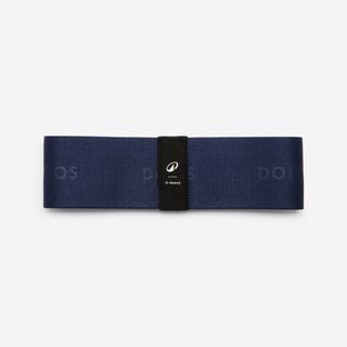 Banda Elástica Fitness Azul Oscuro Textil Glúteos Resistencia Muy Elevada