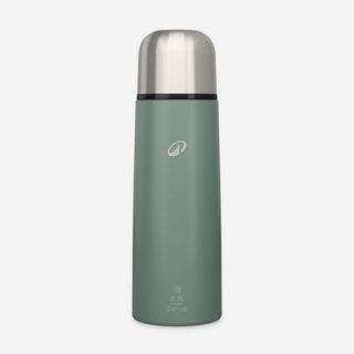 Botella isotérmica inox 0,7L con vaso para senderismo - verde