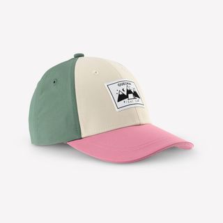 Gorra de senderismo niños, MH100 kid rosa y verde
