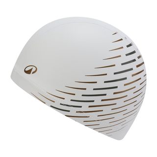 Gorro Natación Cuti Dorado Punto Revestido Talla M