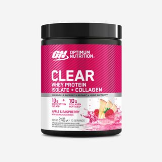 Clear Whey Isolate con colágeno manzana frambuesa, 240 g