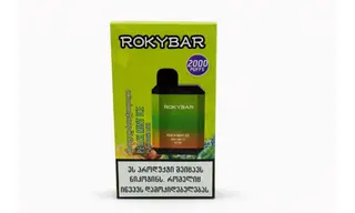 ROKYBAR VAPE 2000 PUFFS -PEACH MINT ICE
