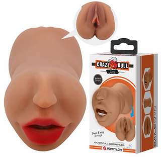Подвійний мастурбатор вагіна ротик CRAZY BULL Zoey (AFBM-009241N-1)