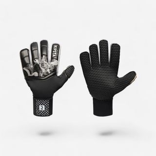 GUANTES DE PORTERO DE FÚTBOL ADULTO 100 SUPERESIST negro ahumado & gris pedernal 9