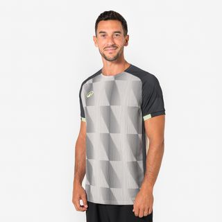 Camiseta de fútbol adulto manga corta Viralto Dope Gris y negro blanco marfil & gris pizarra & negro ahumado M.