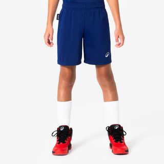 Pantalones cortos de baloncesto niño, SH100 azul oscuro azul medianoche 151-160CM12-13A
