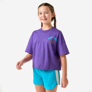 Camiseta Niños Violeta Oscuro Oversize morado royal 160-166CM14-15A