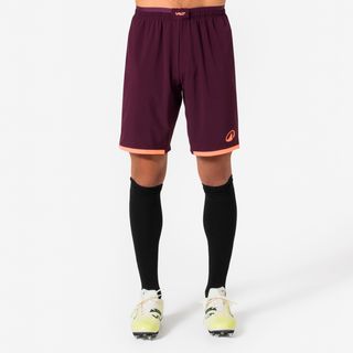 Pantalón corto de fútbol adulto Viralto II Cereza morado cereza & naranja coral fluorescente S.
