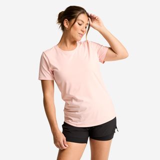 Camiseta Coolmax Mujer Rosa Manga Corta rosa perla L