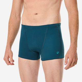 Bañador Hombre Bóxer Natación Fiti Turquesa-Blanco azul petróleo & turquesa 42