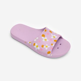 Chanclas Piscina Slap 500 Niños Violeta Flower morado lila 31/32