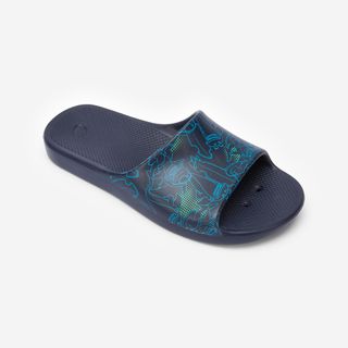 Chanclas Piscina Slap 500 Niños Azul Marino Shark azul acero & verde primavera 27/28