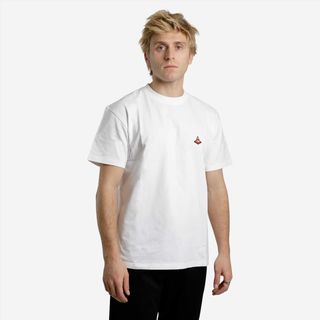 Camiseta de skateboard manga corta TS500 trafic blanco ultra blanco & - & - M