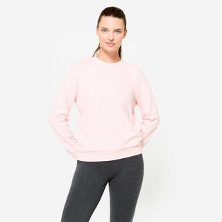 Sudadera Training Mujer Rosa Claro Cuello Redondo rosa perla M