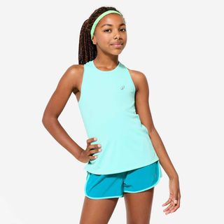 Camiseta Sin Mangas Múltiples Deportes Niña Verde Transpirable verde menta pálido 113-122CM 5-6A