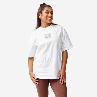 Camiseta Deportiva Mujer Blanco Oversize ultra blanco M