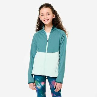 Chaqueta Deportiva Niños Azul-Verde Menta Ajustada azul ceniza & verde menta pálido 160-166CM14-15A