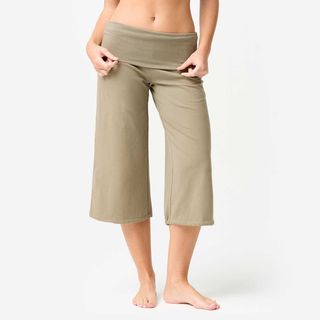 Mallas Pirata Yoga Mujer Marrón Oscuro Talle Alto marrón arcilla XL - UK 16