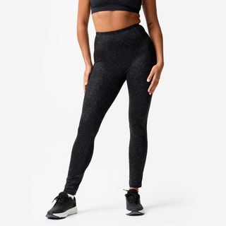 Leggings Fitness Mujer Gris Oscuro Bolsillo Teléfono gris oscuro XS / W26 L30