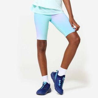 Mallas Ciclistas Niños Lila Opaco Transpirable lila claro 131-140CM 8-9A