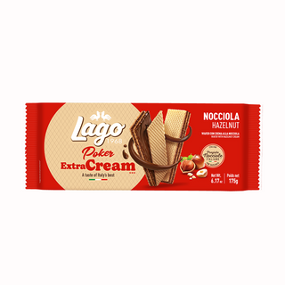 ვაფლი თხილის კრემით "Poker Extra Cream" 175 გრ, "Lago Group"
