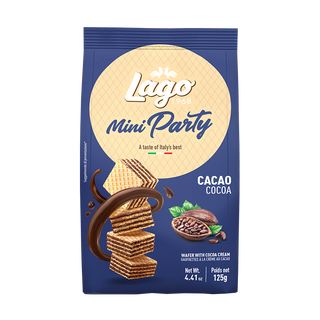 კაკაოს ვაფლი "MINI PARTY" 125გრ, "Lago Group"
