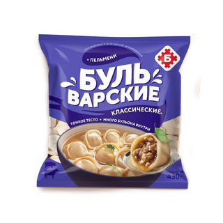 პილმენი "ბულვარული კლასიკური" 430 გრ, "Brest Meat"