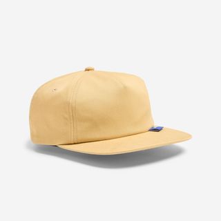 Gorra 6 Paneles con visera plana, beige