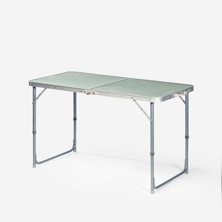 Mesa plegable de camping, 4 a 6 personas, verde