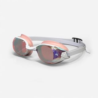 Gafas natación antivaho Bfit Cristales Espejo Rosa Talla Única